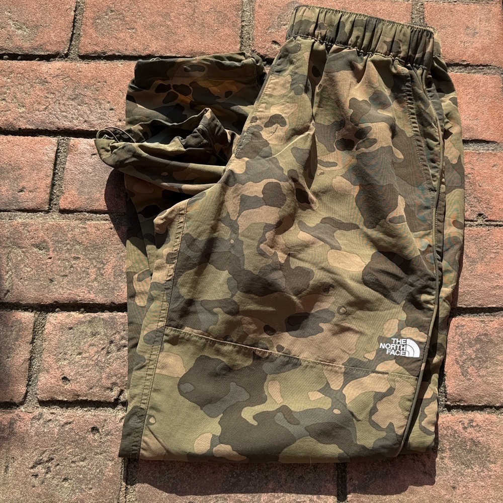 Camouflage Joggers Drawstring Ankles Elastic Waist The North Face Mens Size S